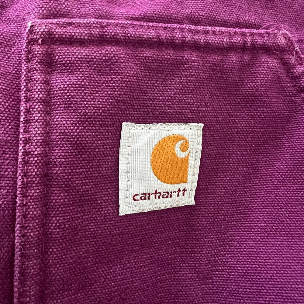 Carhartt Purple Sherpa Lined Duck Canvas Women Vest Size L - Picture 9 of 13